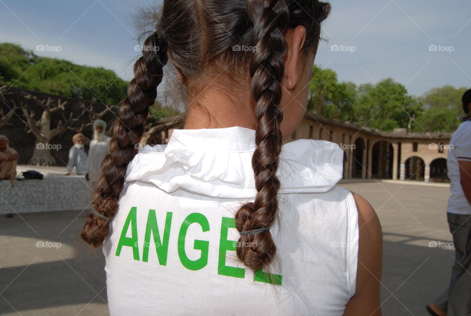 Angel With Braids