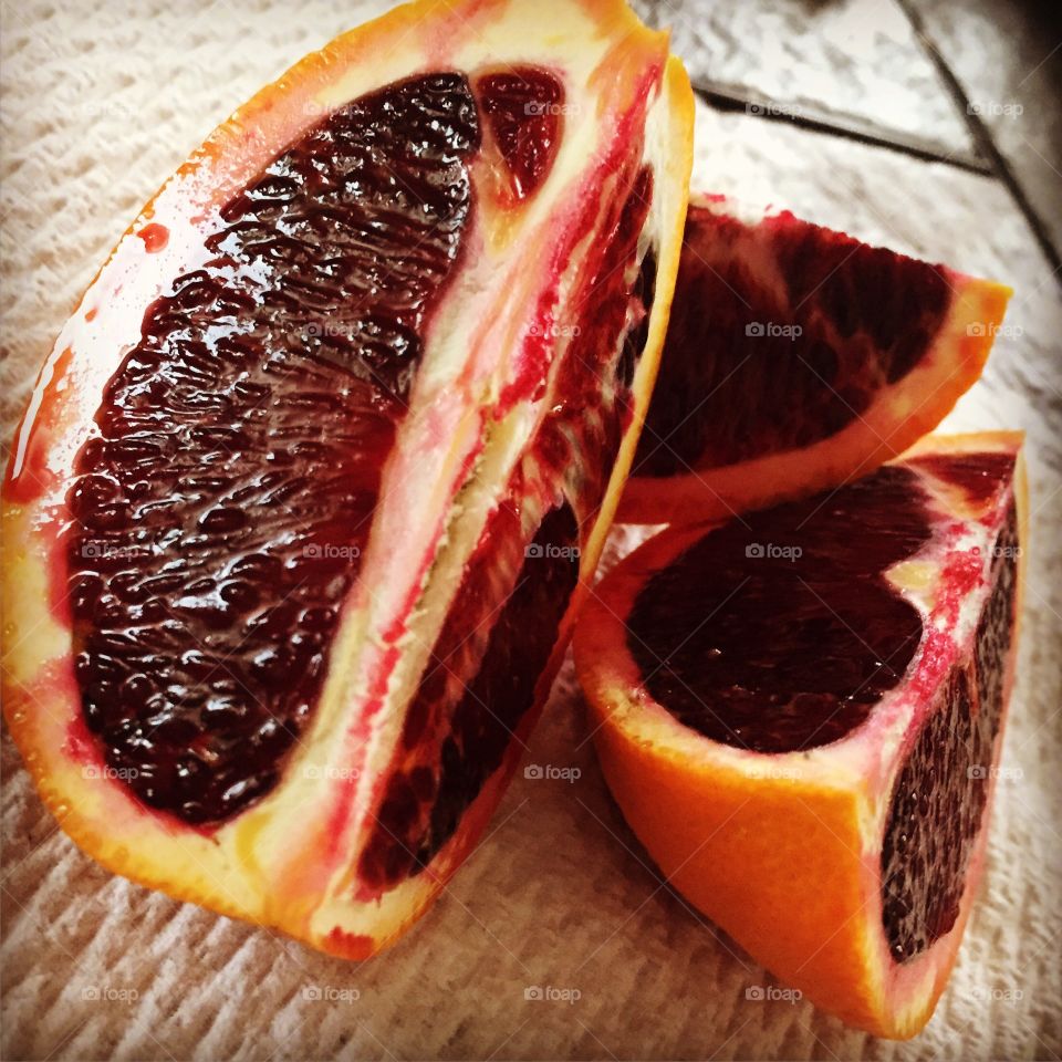 Homegrown blood orange 