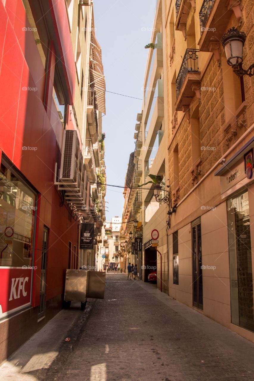 Walking in the streets of Spain