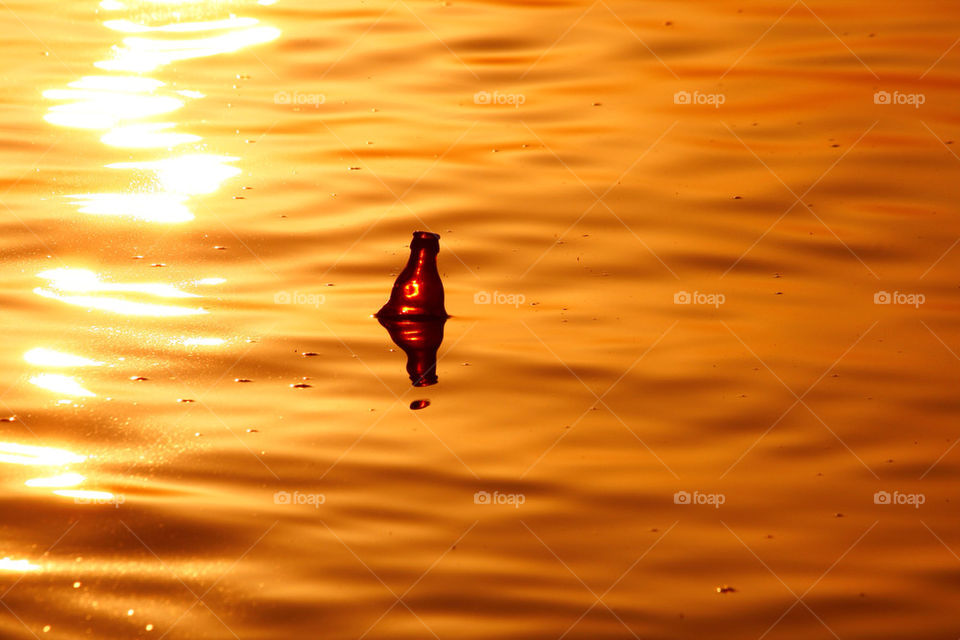 ocean yellow orange sunny by kuzeytac