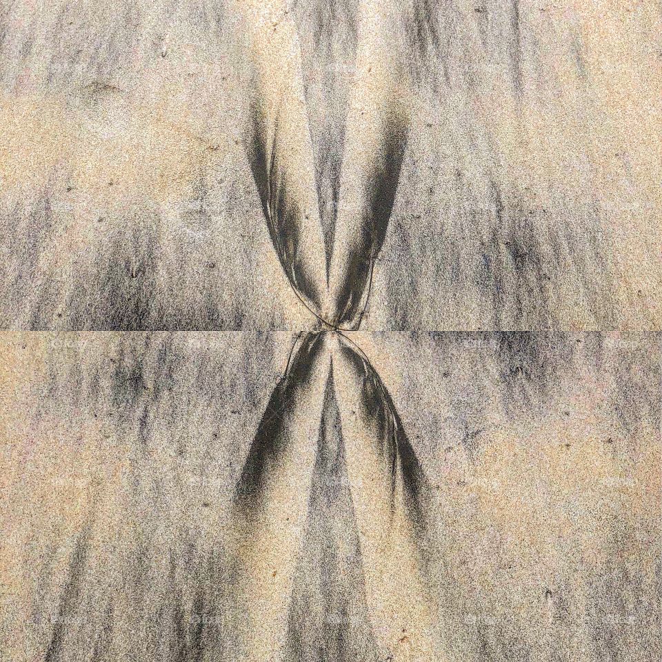 X sand patterns above below mirror magnetic black beige