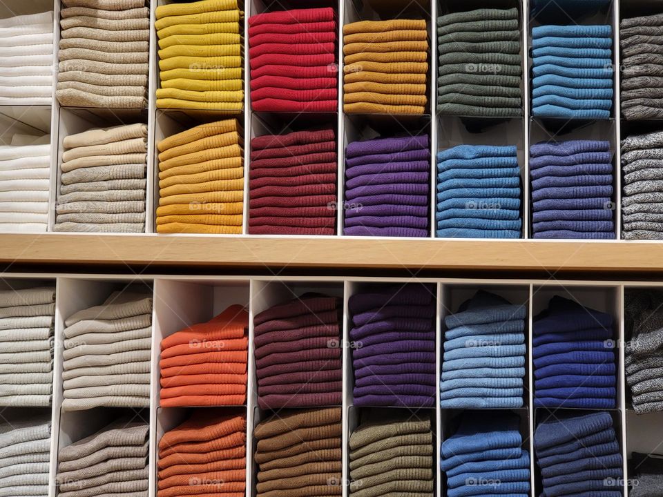 Colors arranged for your selection.