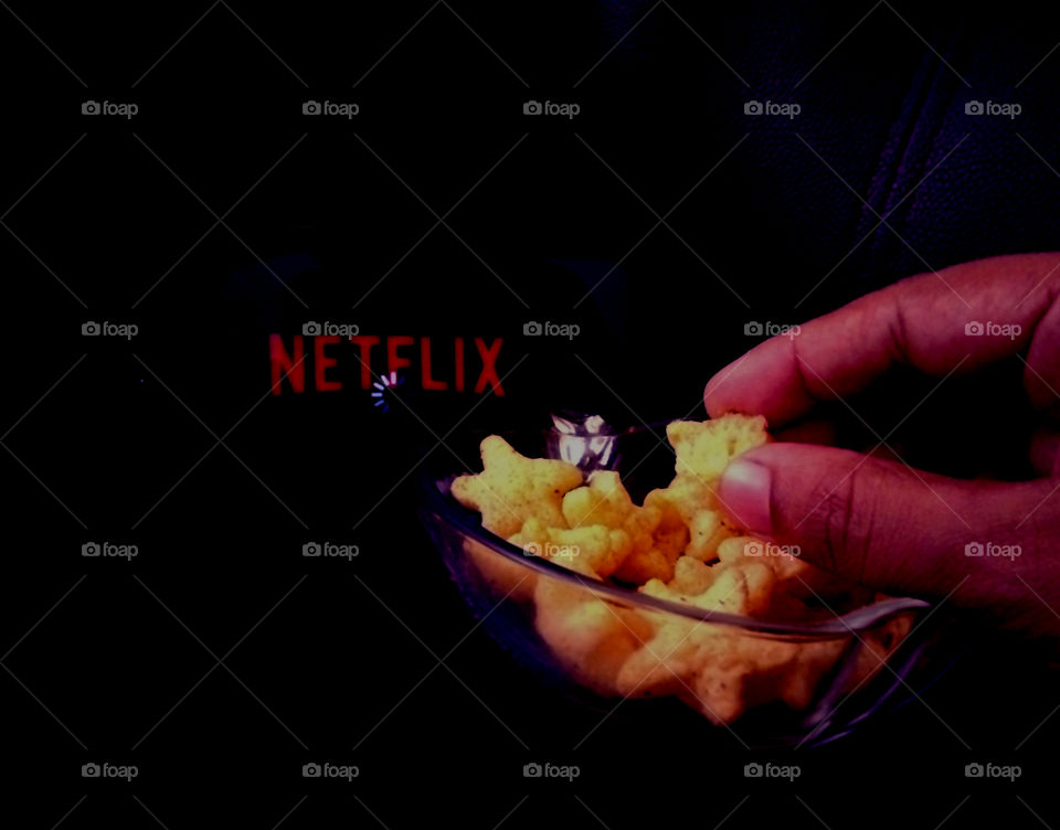 Having something to eat is great for watching Netflix
