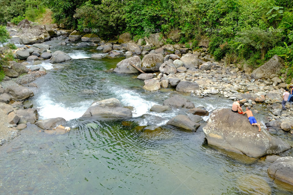 Spa in a river in the east of the country