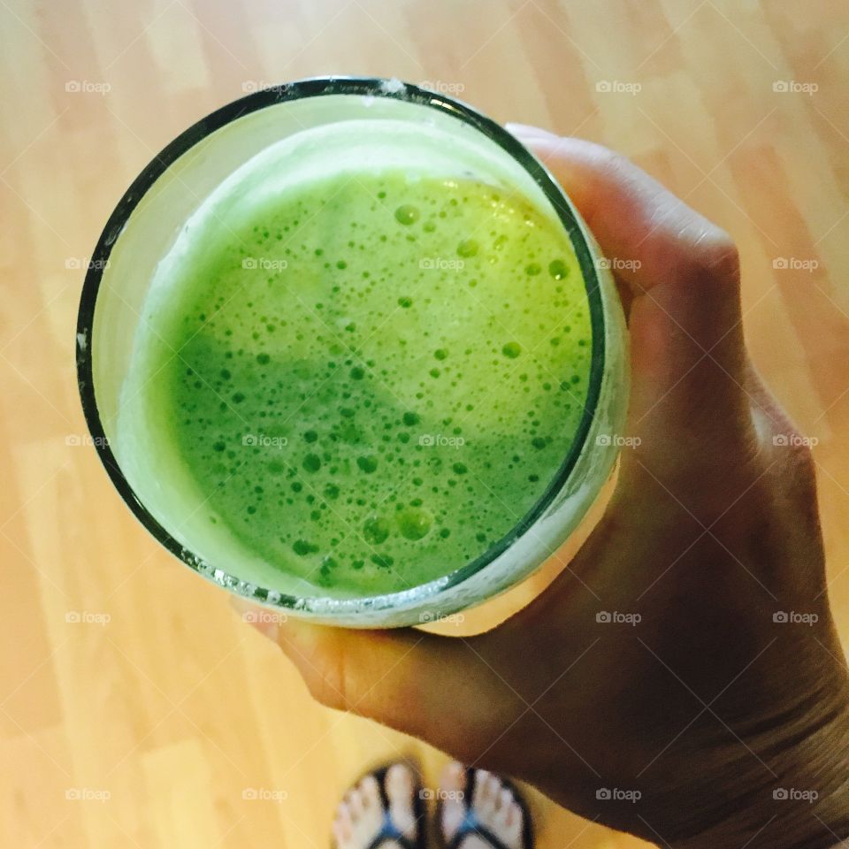 Green healthy juice 