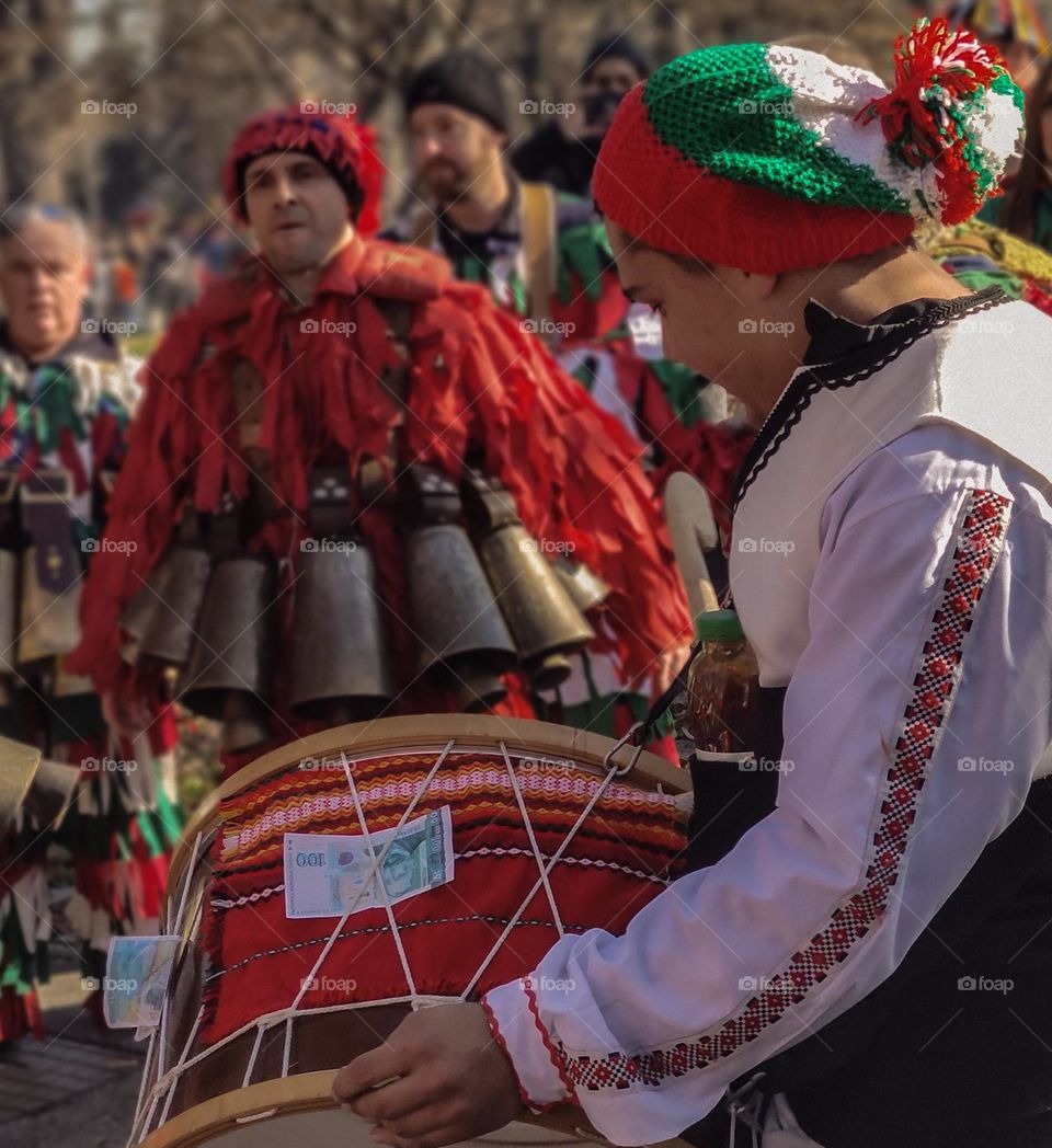 Winter carnival tradition in Bulgaria