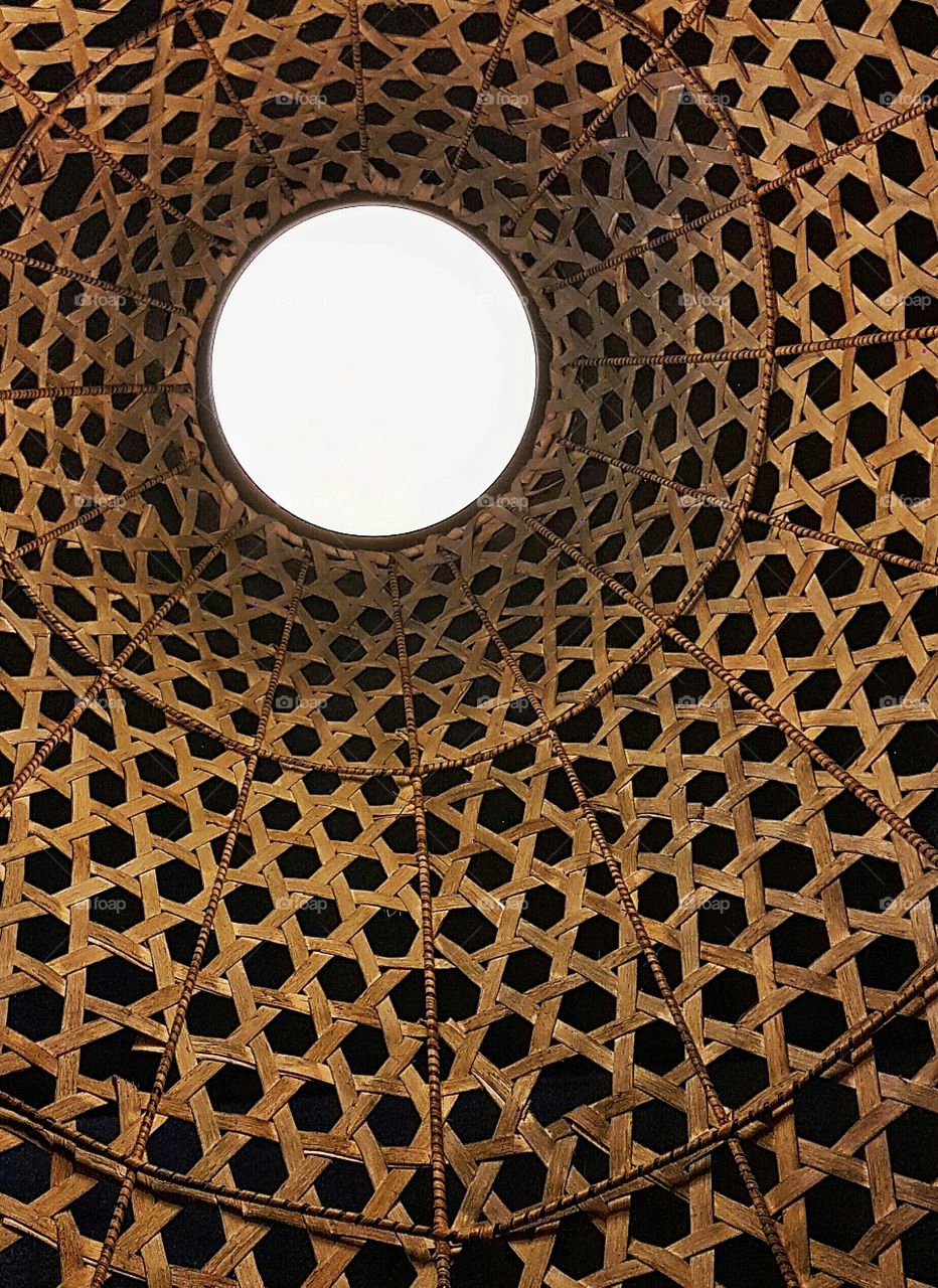 native lamp or modern weave lamp