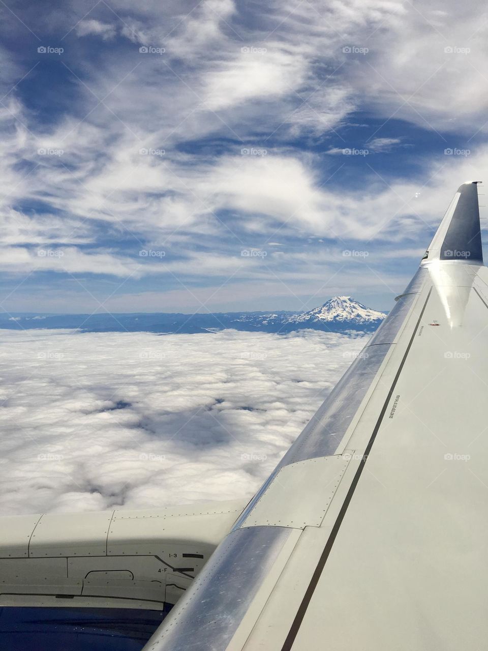 Watching clouds from the plane