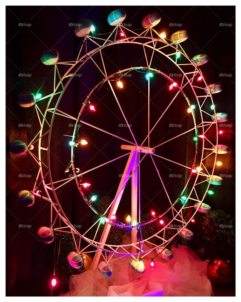 Christmas Ferris Wheel display