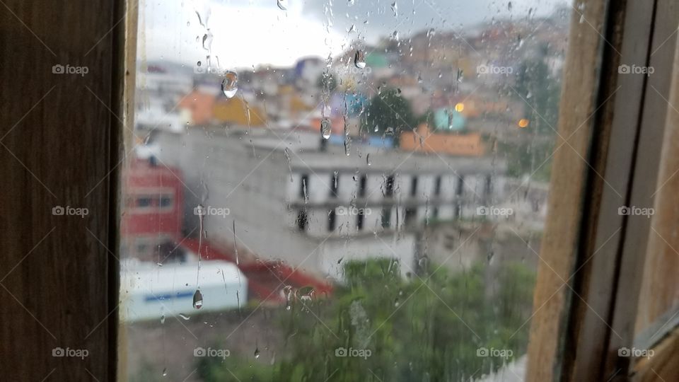 Window, Rain, Street, Storm, City