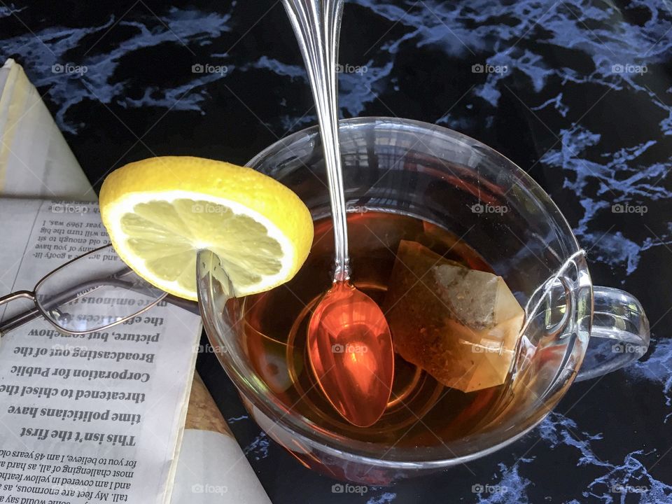 Tea with lemon 