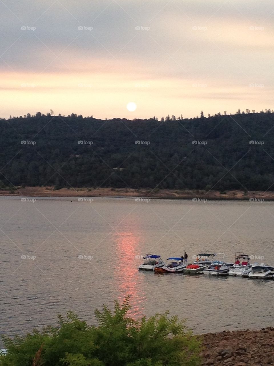 Sunset at Collins Lake