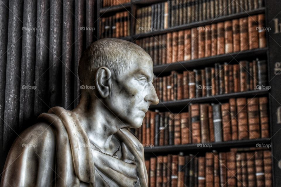 Bust of Cicero, Trinity College, Dublin, Ireland. 