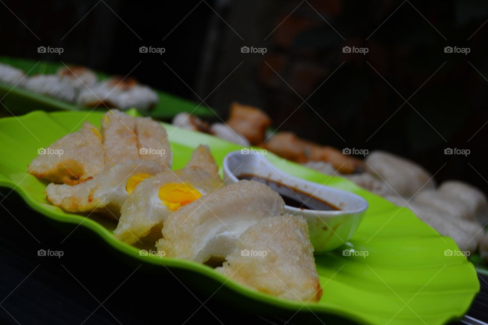 pempek kapal selam palembang, indonesian food