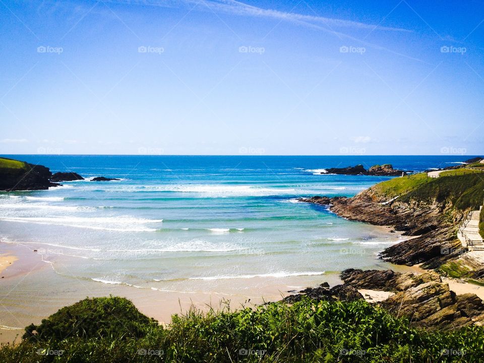Beach in the Cantabrian coast, Spain