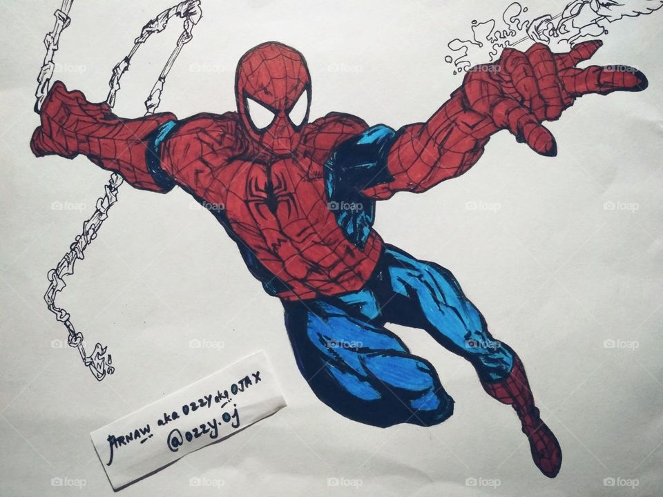 spiderman sketch by me ..!! drawing... #amazing #spiderman