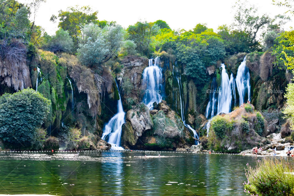 Waterfalls Kravice in Ljubuški, Bosnia and Herzegovina