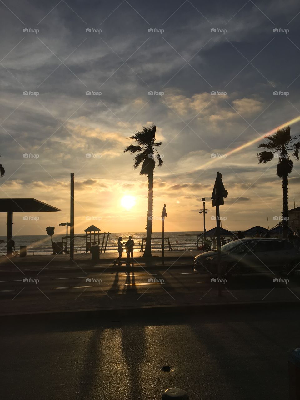 Sunset in tel aviv