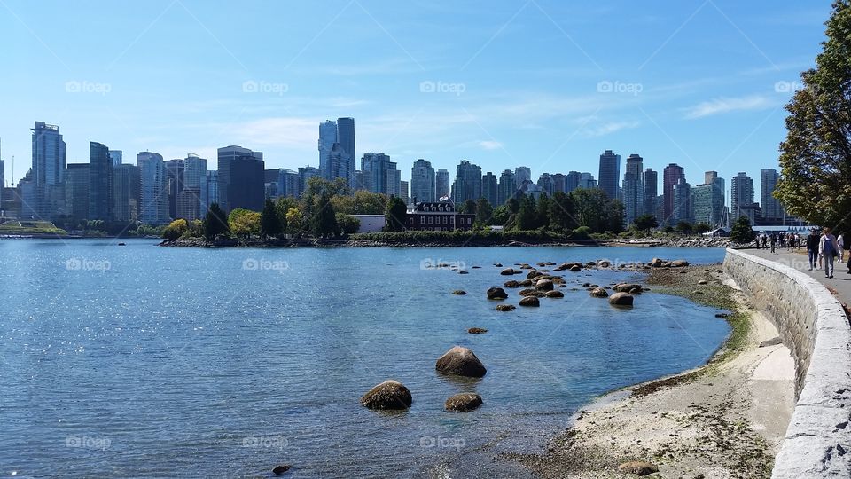 Stanley Park, Seawall & Deadman's Island, Vancouver, BC, Canada 🍁