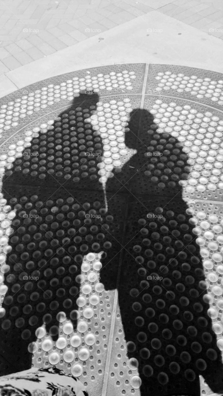 Shadow art in center of NYC