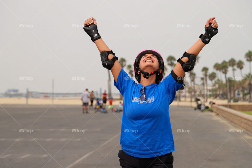 Portrait of an in-line skater 
