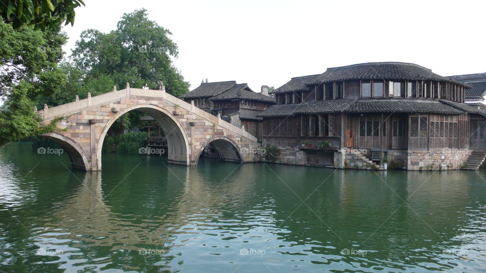 Reflection of an ancient architecture