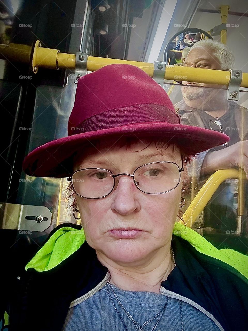 This is me, „Petra Schiller“ a.k.a. „Maxine Firefox“ riding the „B43“ bus home to „Newtown Creek“ by the „Pulaski Bridge“ from „Bushwick“, Brooklyn on a relatively warm day in early November 2023. Hypnotic Productions
