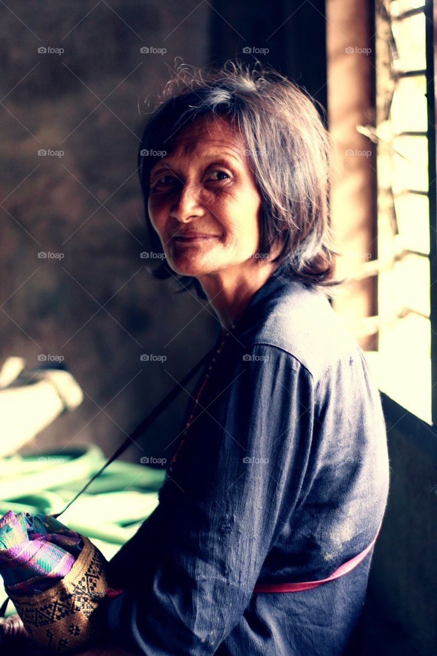 Old mangyan lady