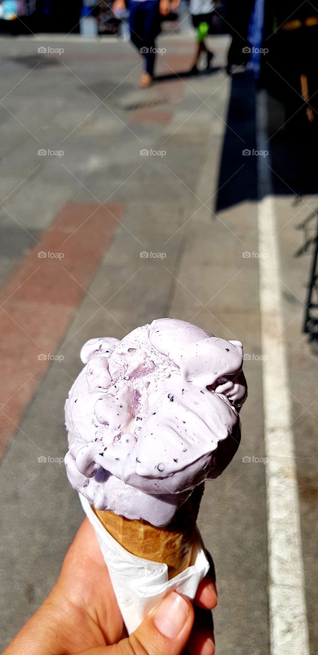 lavender ice-cream