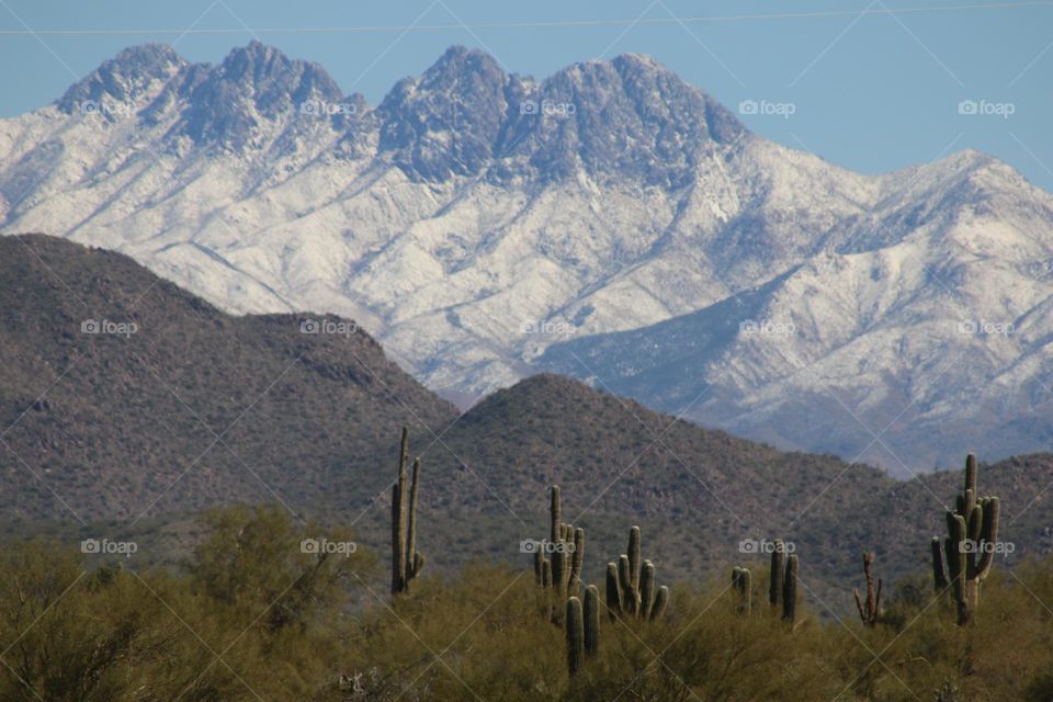 Four Peaks Mountain in Arizona