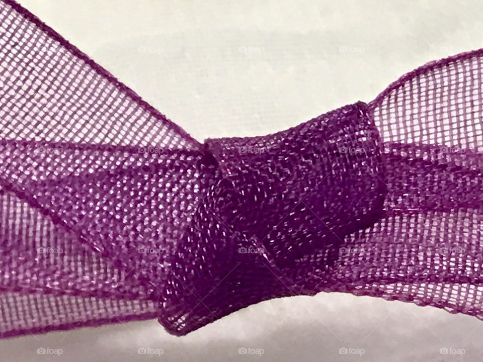 Purple bow tie
