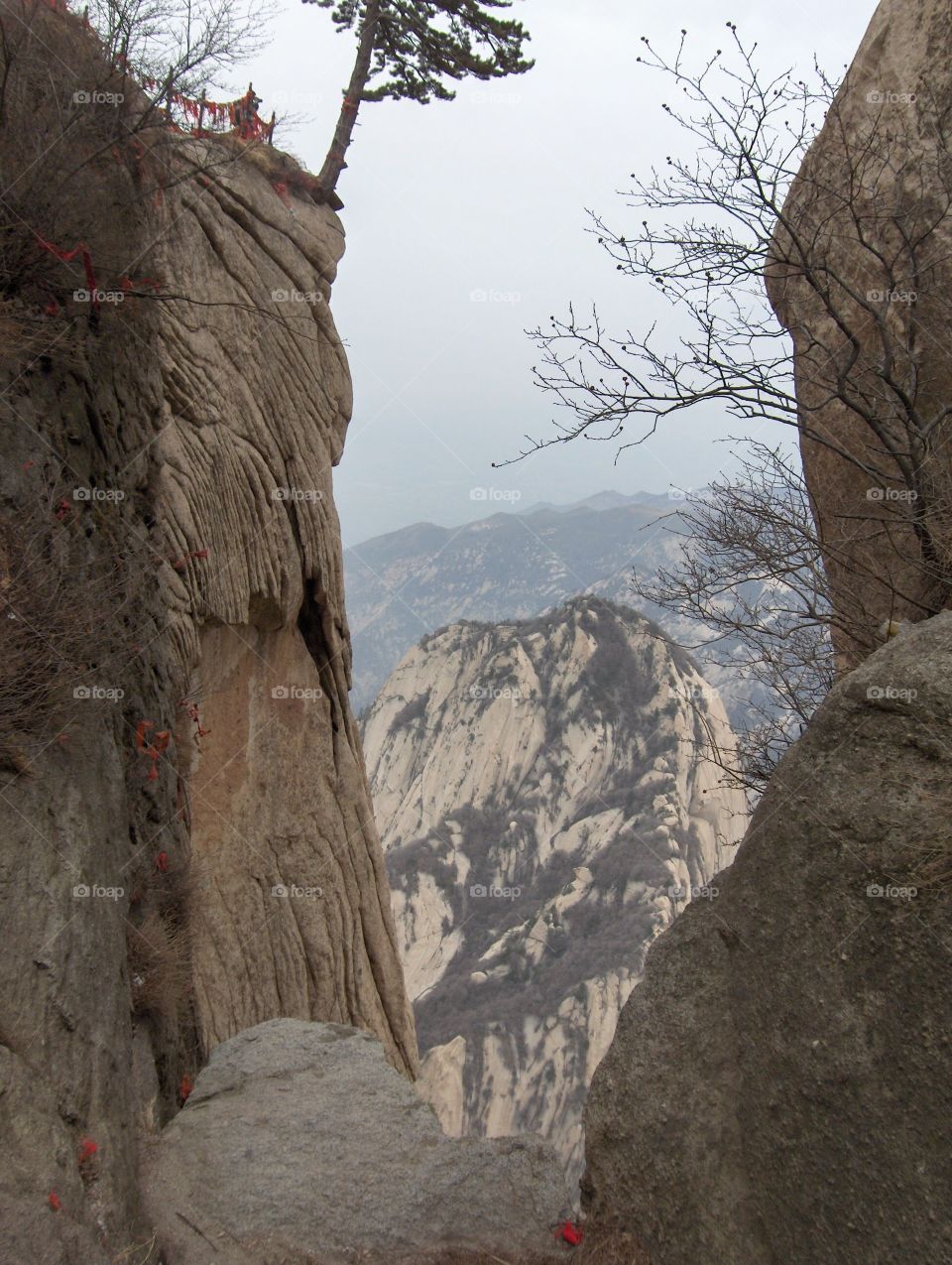 Mt Hua near Huayin in Shaanxi Province China