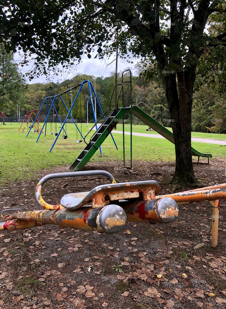 Empty playground during quarantine 