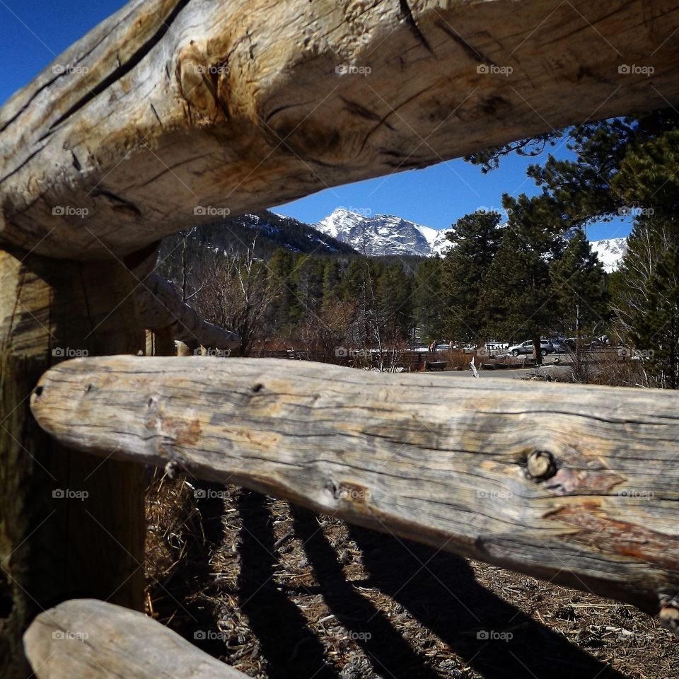 View of wooden fence