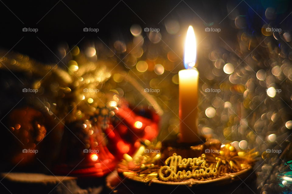 Christmas candlelight