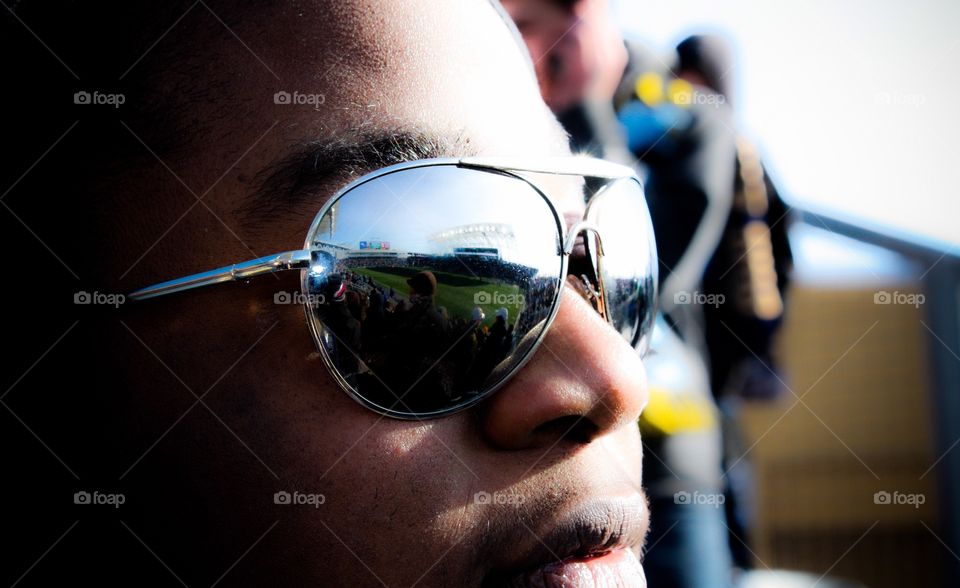 Man wearing sunglass