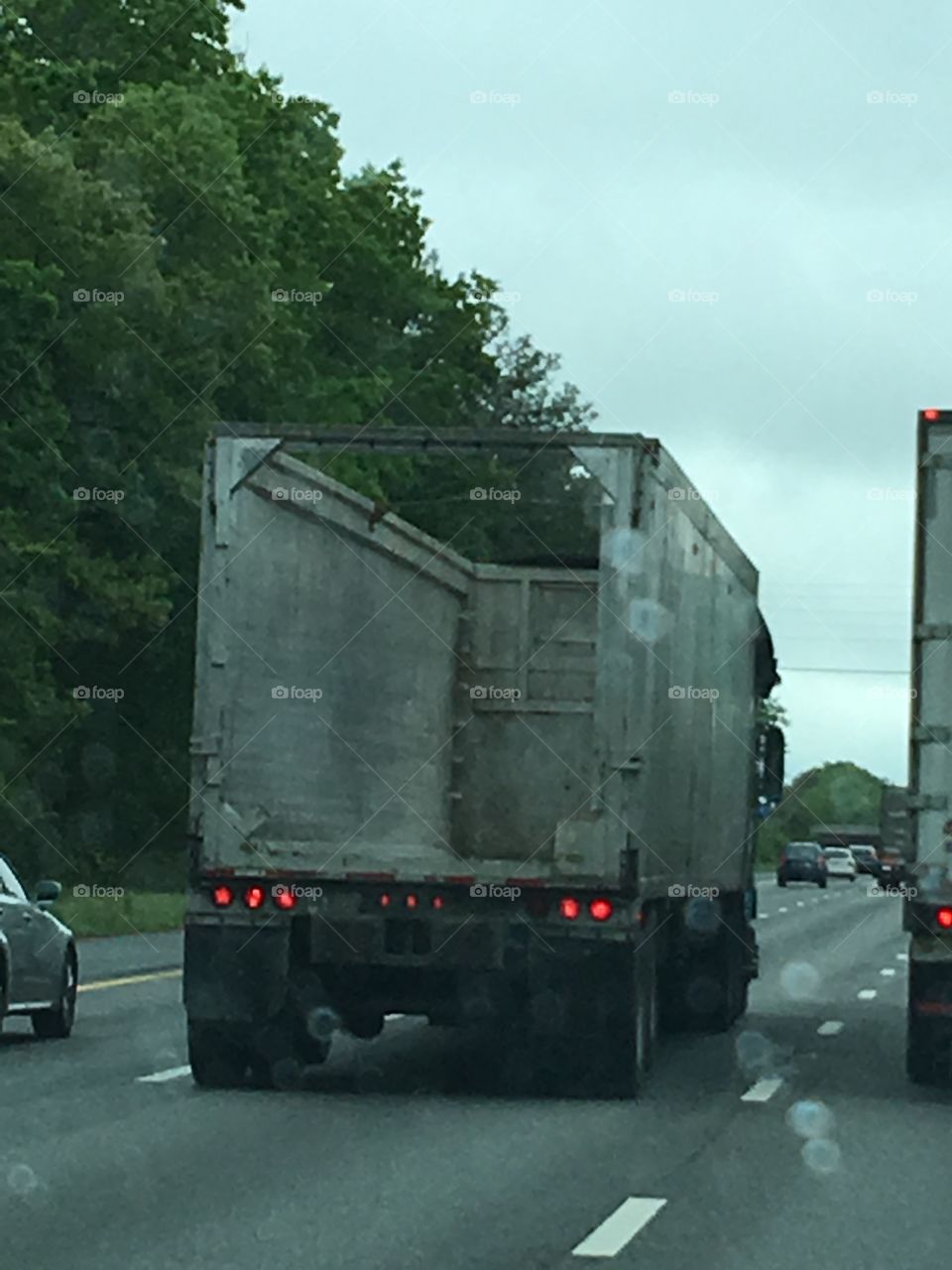 16 wheel Truck with no top on the box cab!