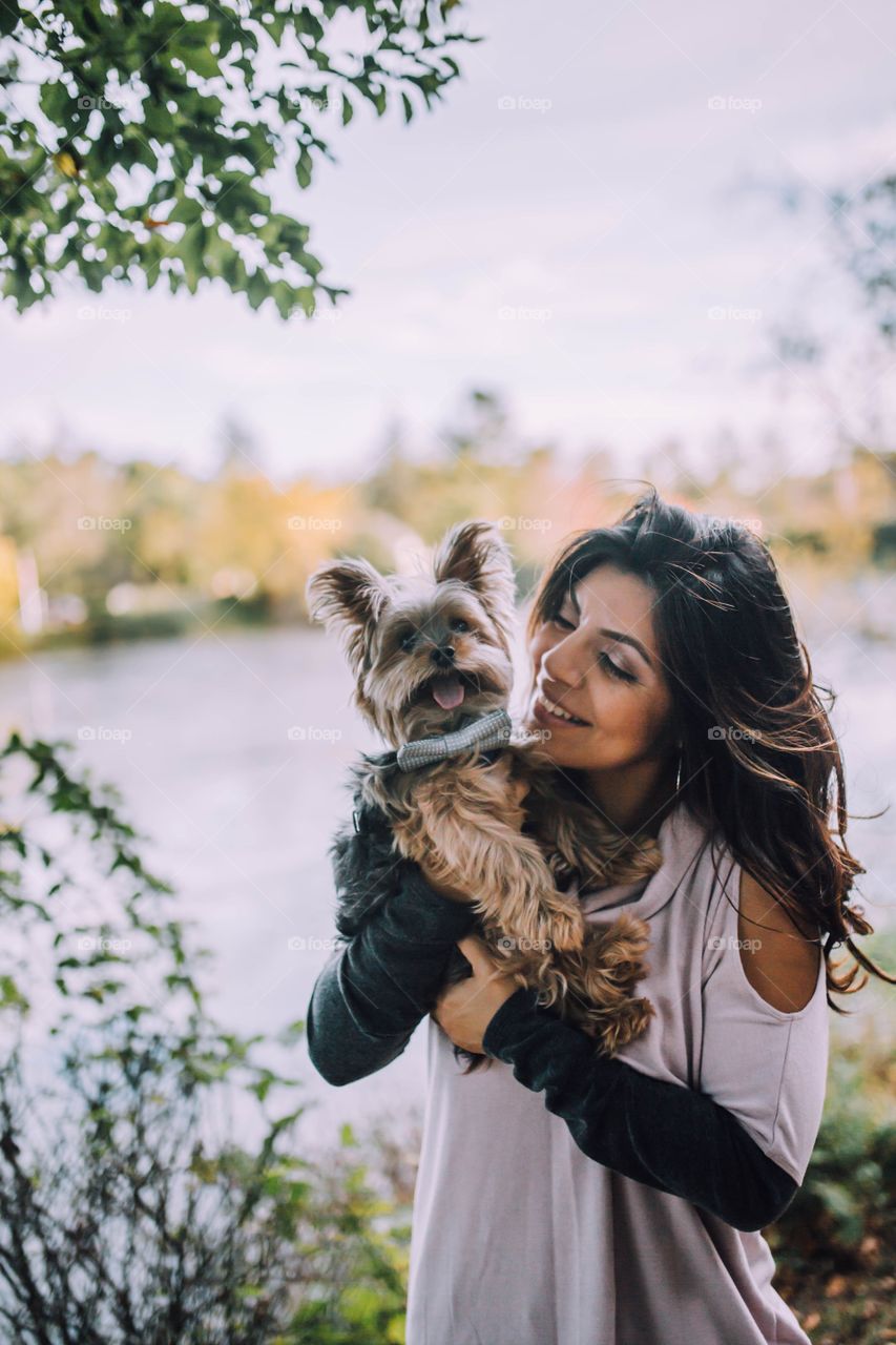 Mommy and puppy