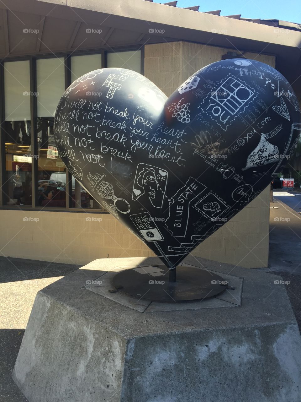 Chalkboard heart 