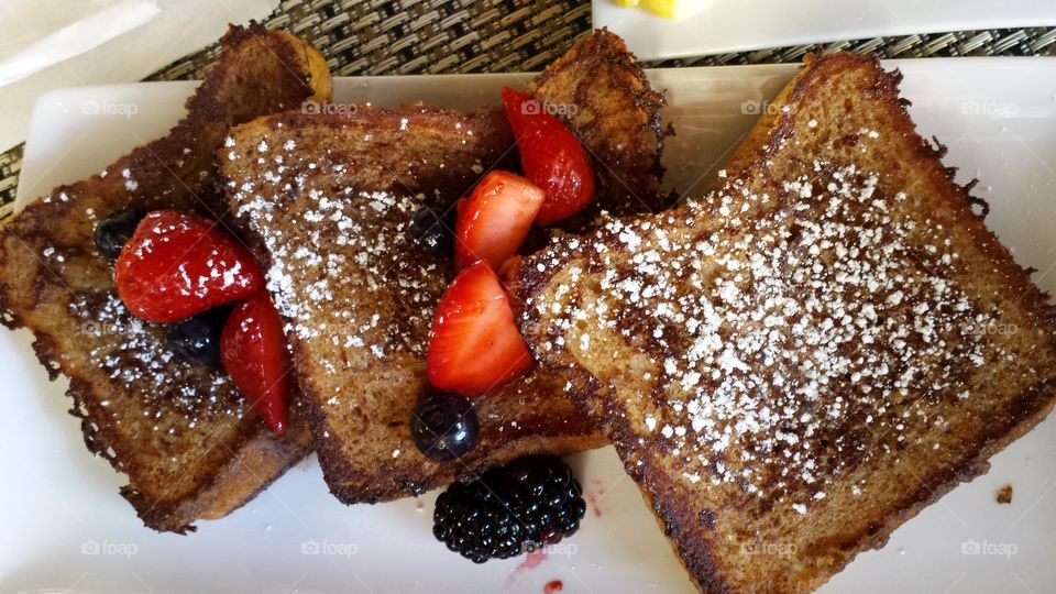 French Toast. The best french toast ever at Sweet Auburn Seafood