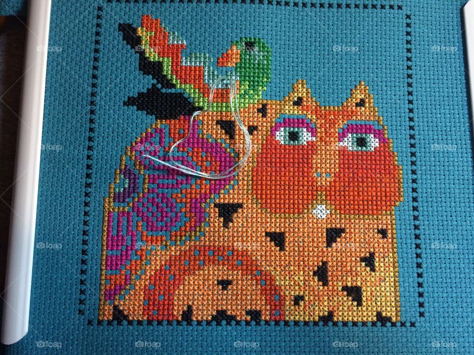 Another L.Burch cat cross stitch 