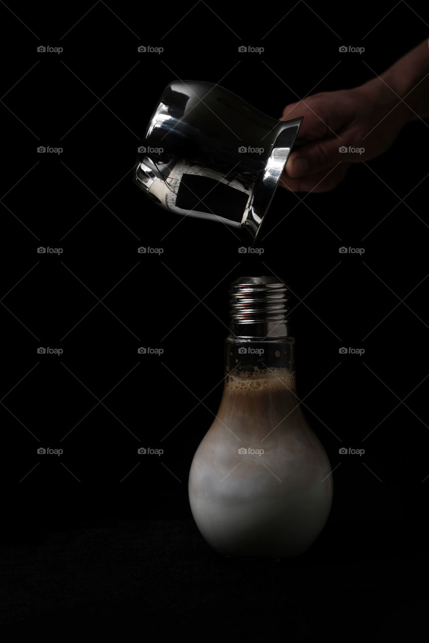 Milky Coffee in the bulb