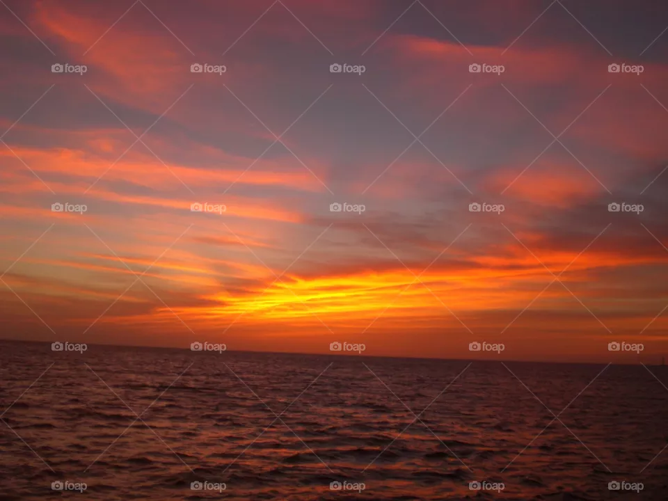 Caribbean sunset...