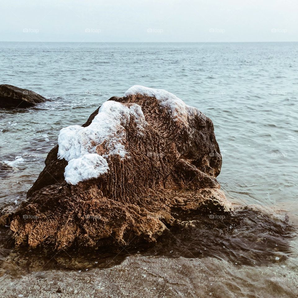 stone by the sea