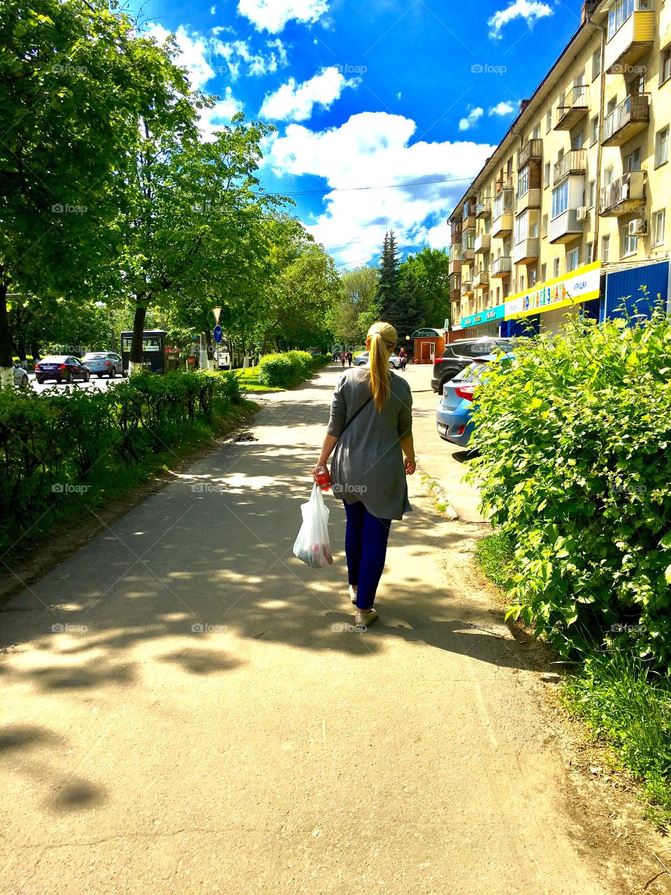 walk under the clouds