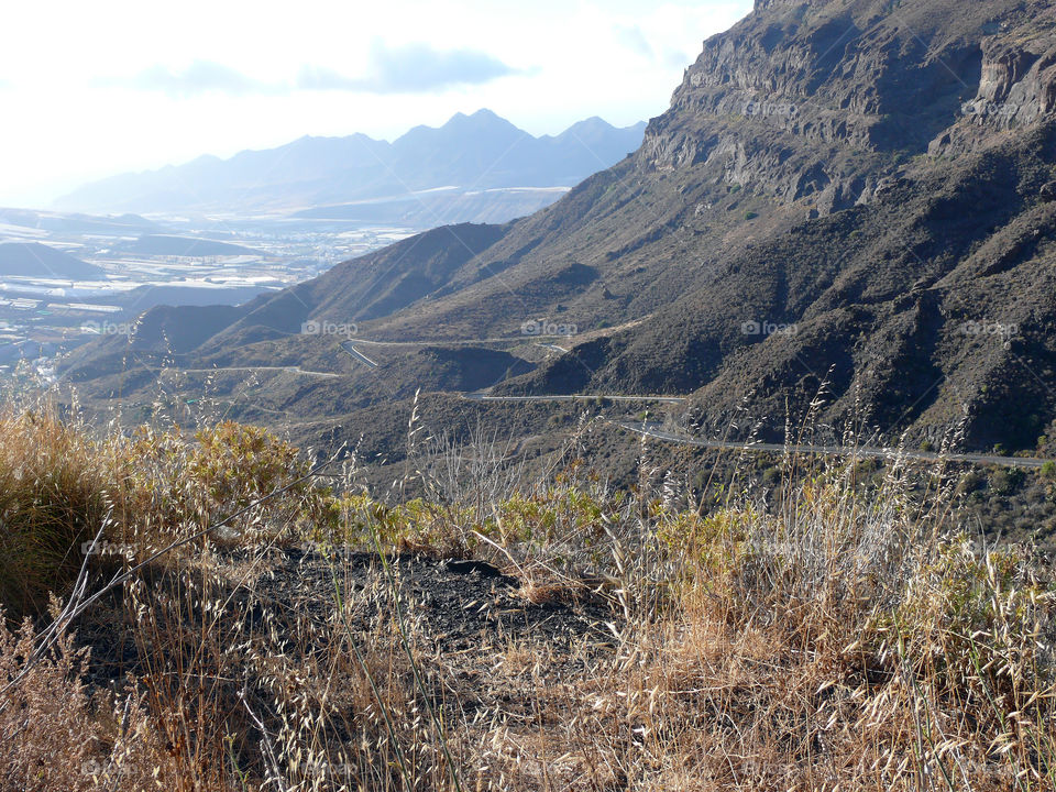 Mountains on Gran Canaria, Las Palmas, Spain.