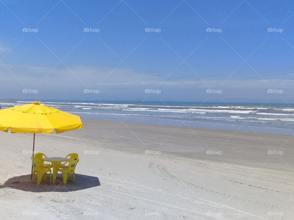 sunny day.  Brazilian beach