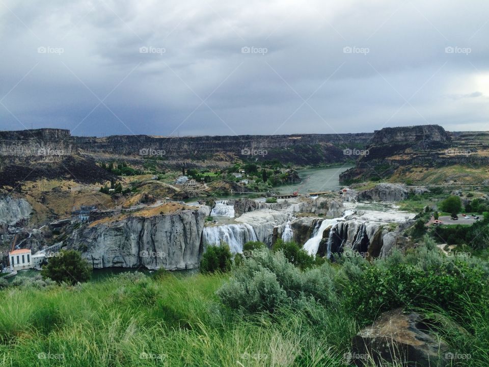 Shoshone falls. Idaho waterfalls