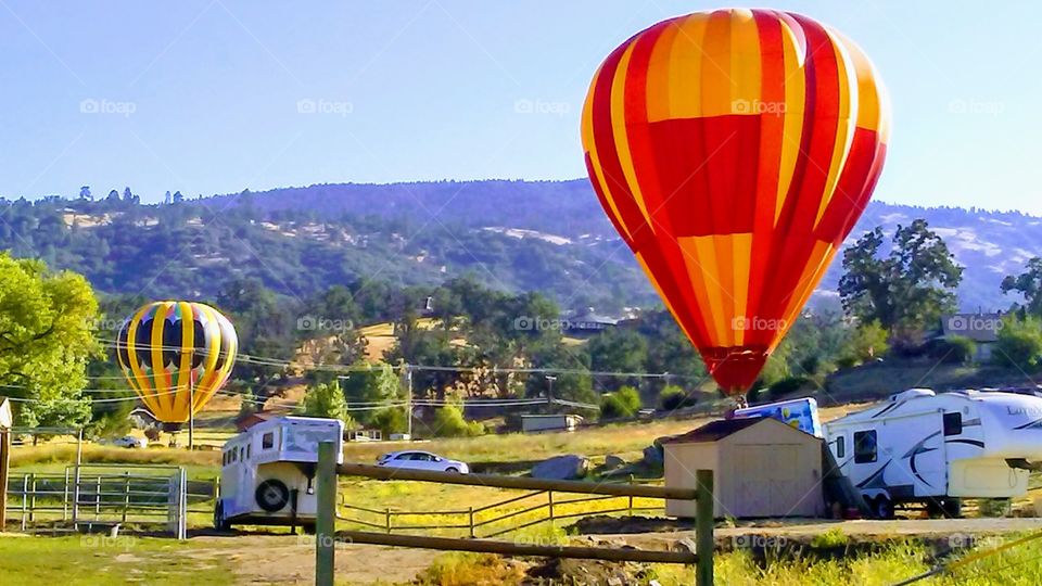 Beautiful Colors lighting the sky in Tehachapi California to Celebrate Independence Day in Bear Valley During the Hot-air Balloon Festival just behind my house!
