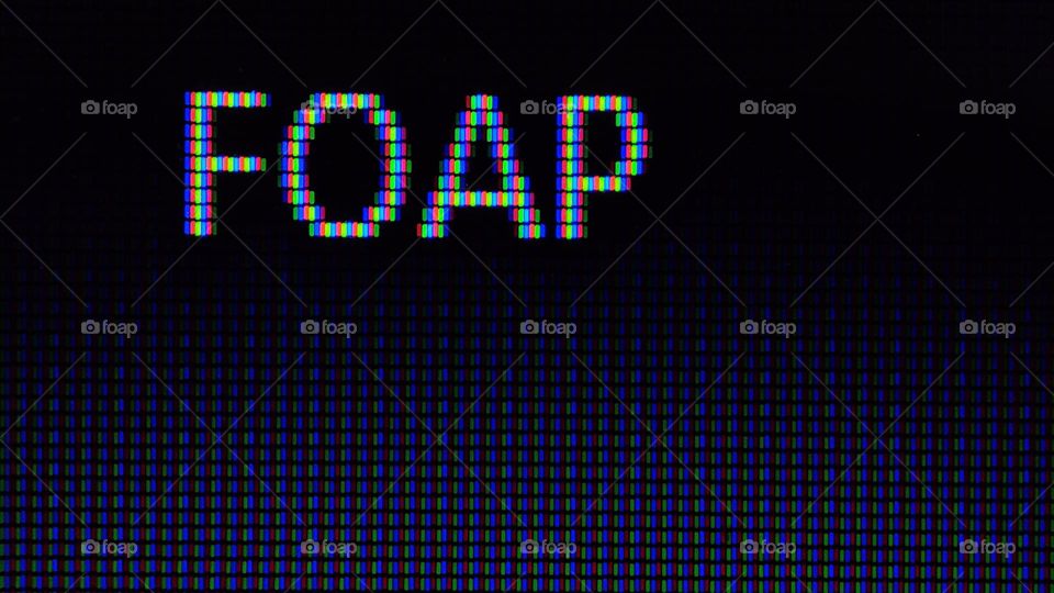 Foap name in pixels, square shaped pixels, colourful pixels, rectangle shaped pixels, Foap, Foap name